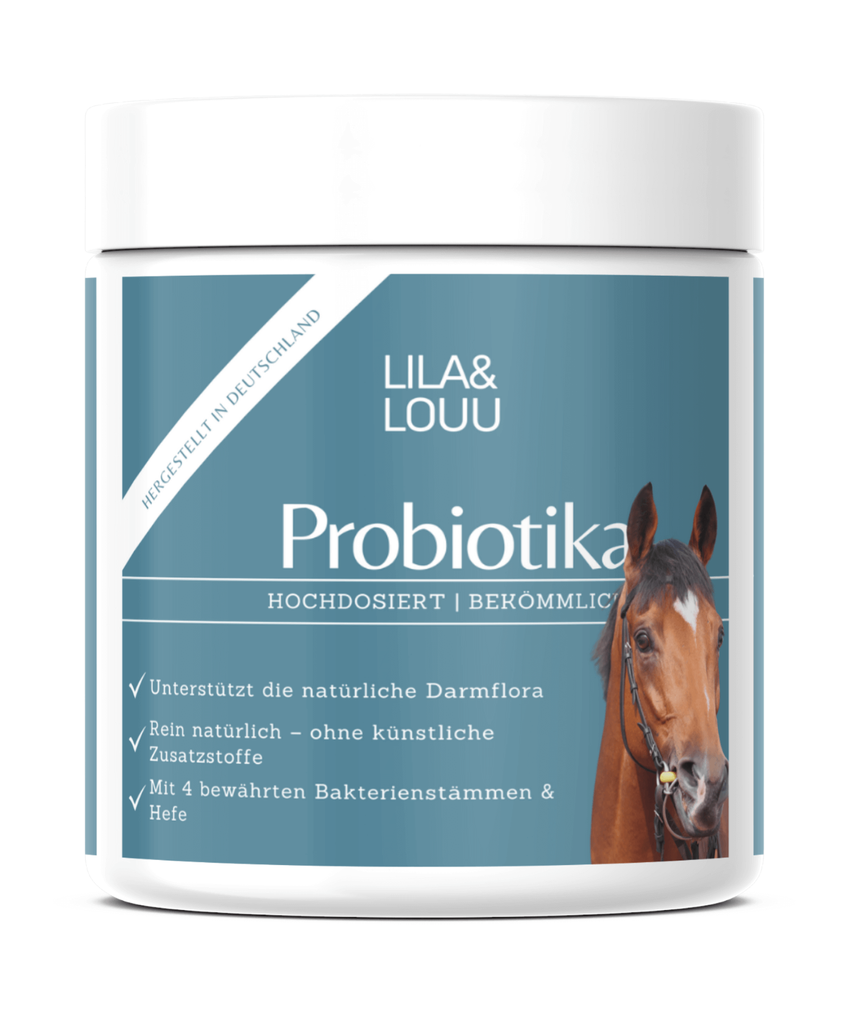 800 Gramm Premium Probiotika für Pferde – Darmflora stärken, Wohlbefinden steigern